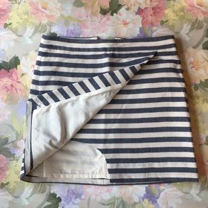⛵️ J CREW Striped Nautical Skirt, never worn